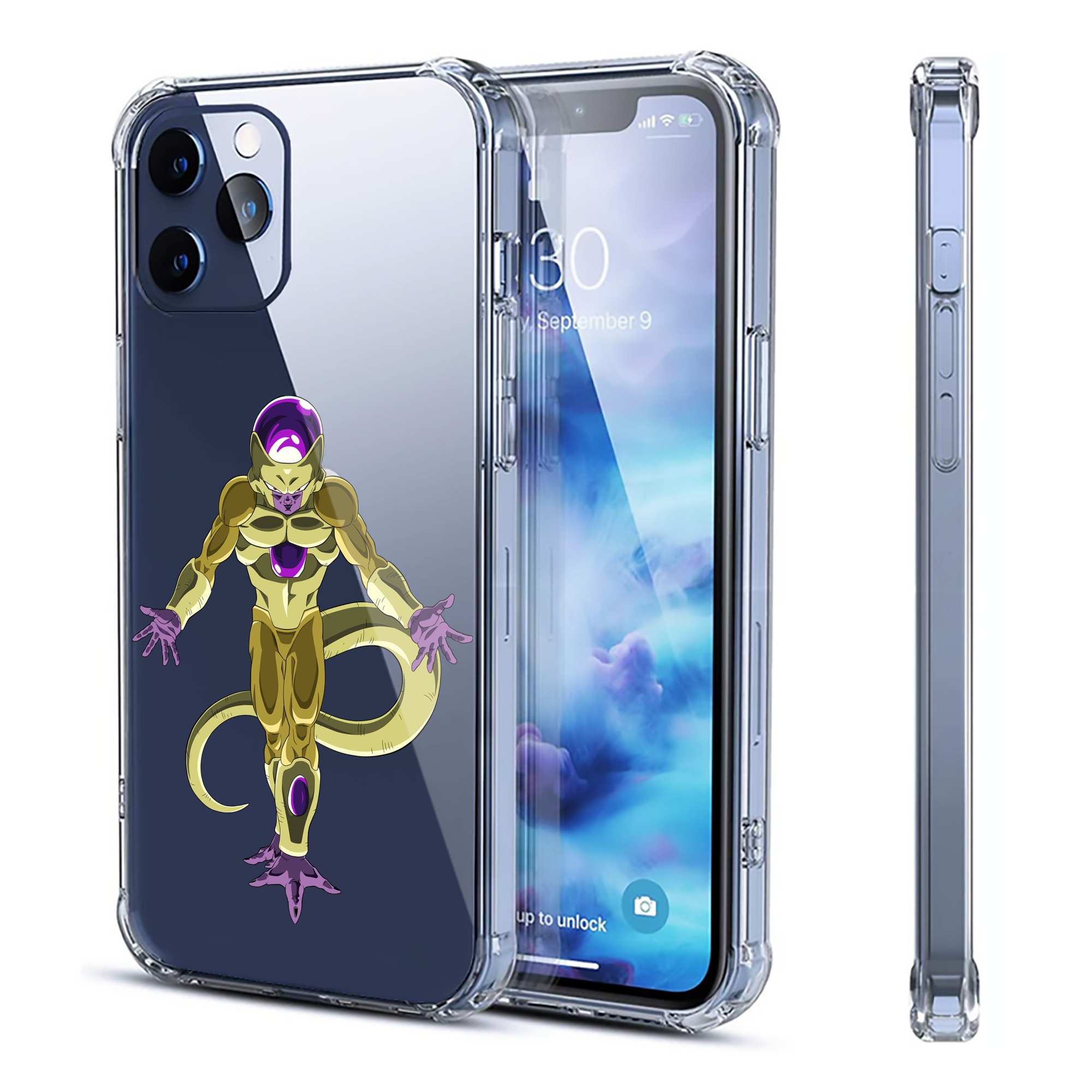 （画像用） ドラゴンボール フリーザ DRAGON BALL Frieza 【iPhone 12シリーズ対応】透明スマホケース（クリアソフトケース）